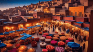 An enchanting photograph that captures the rich colors, vibrant culture, and breathtaking landscapes of Morocco. The image should convey the country's allure and invite viewers to explore its hidden g